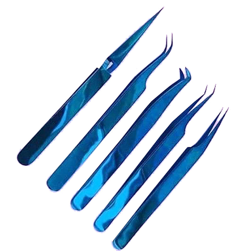 Multiple Eyelash Tweezers Set