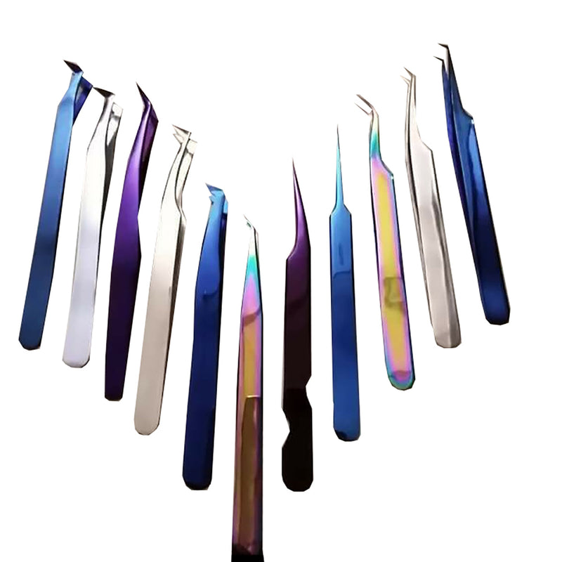 Multiple Eyelash Tweezers Set