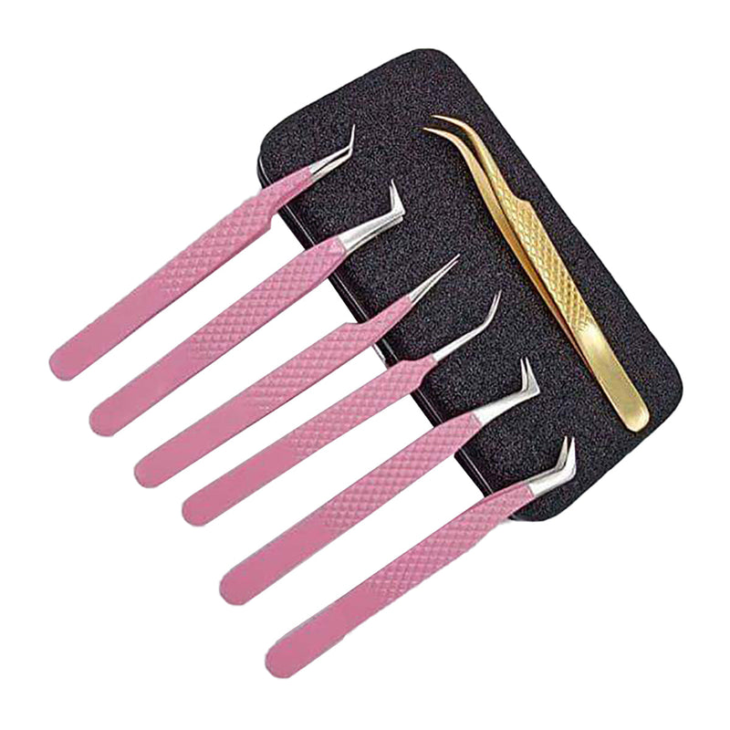 Multiple Eyelash Tweezers Set